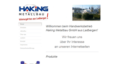 Desktop Screenshot of haking-metallbau.de