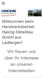 Mobile Screenshot of haking-metallbau.de